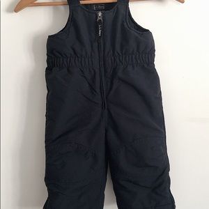 L. L. Bean Grow Cuffs Black Snow Pants